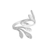 Sterling Silver Adjustable 'Olive Leaf' Ring