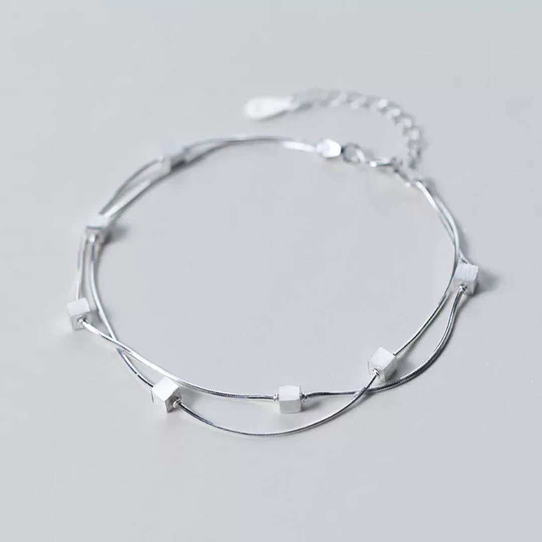 Sterling Silver 'Cube' Bracelet