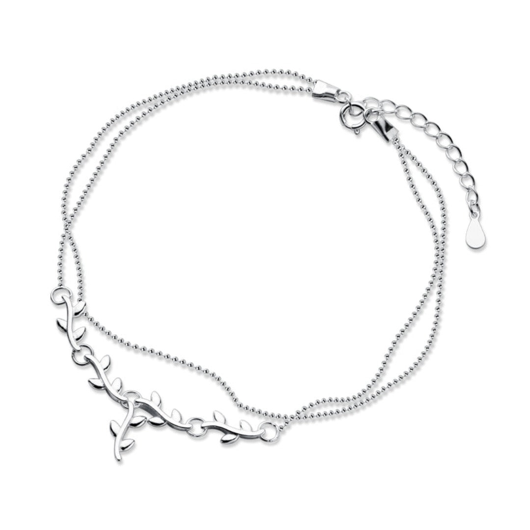Sterling Silver 'Laurel Leaf' Bracelet