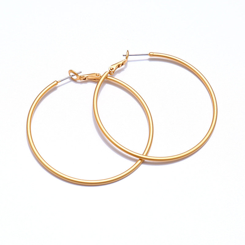 'The Hoops' Everyday Classics. Choice Of Sizes. Gold Colour.