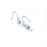 sterling silver blue stone earrings