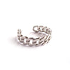 Sterling Silver Classic Chain Loop Ring