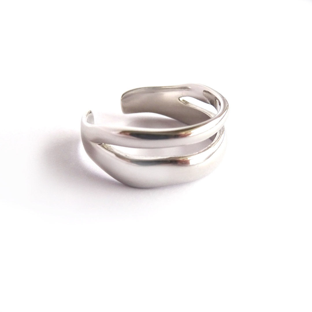 Sterling Silver Double Layered Ring