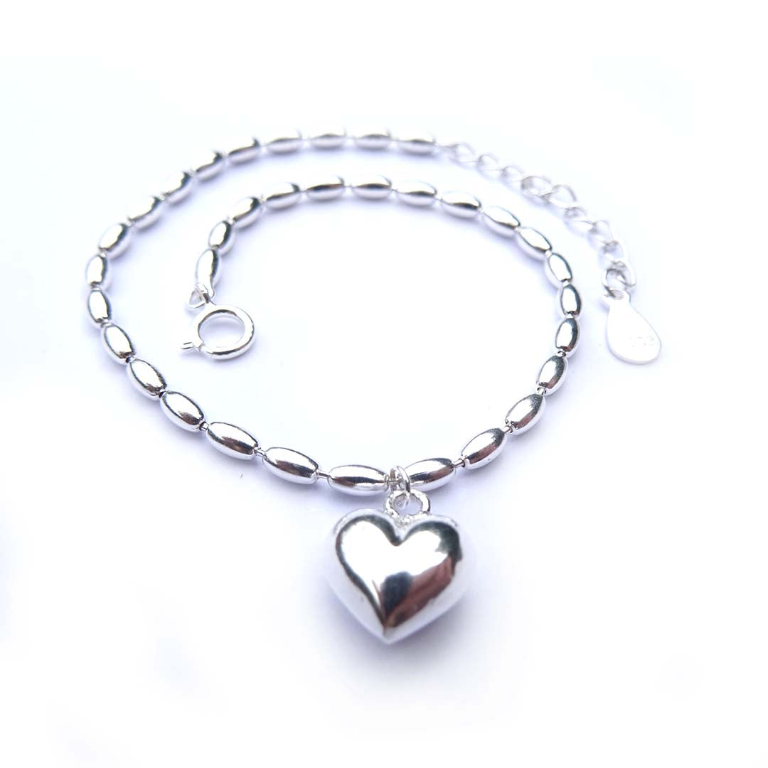 Sterling Silver 'Heart' Bracelet
