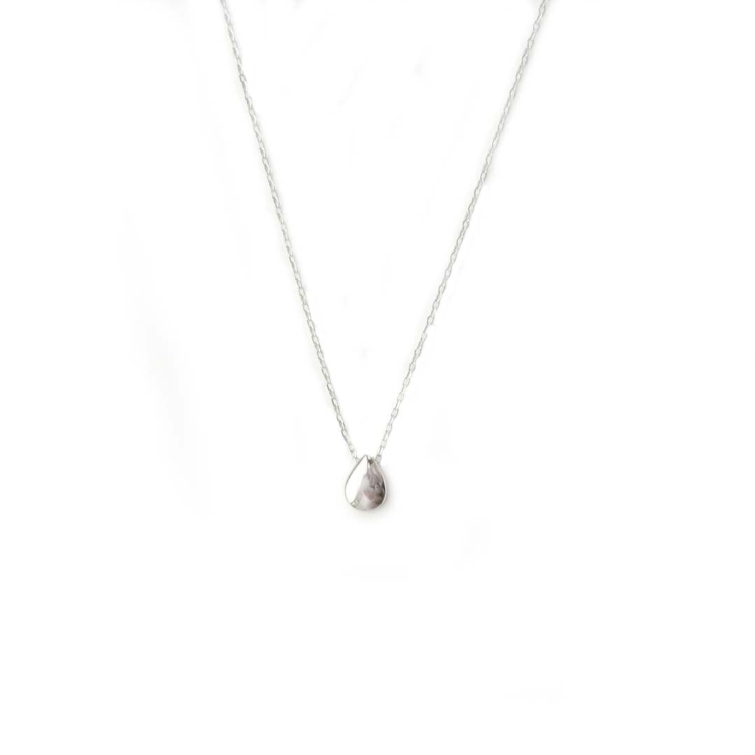 sterling silver water drop necklace