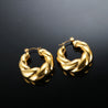 gold plated hoop earrings