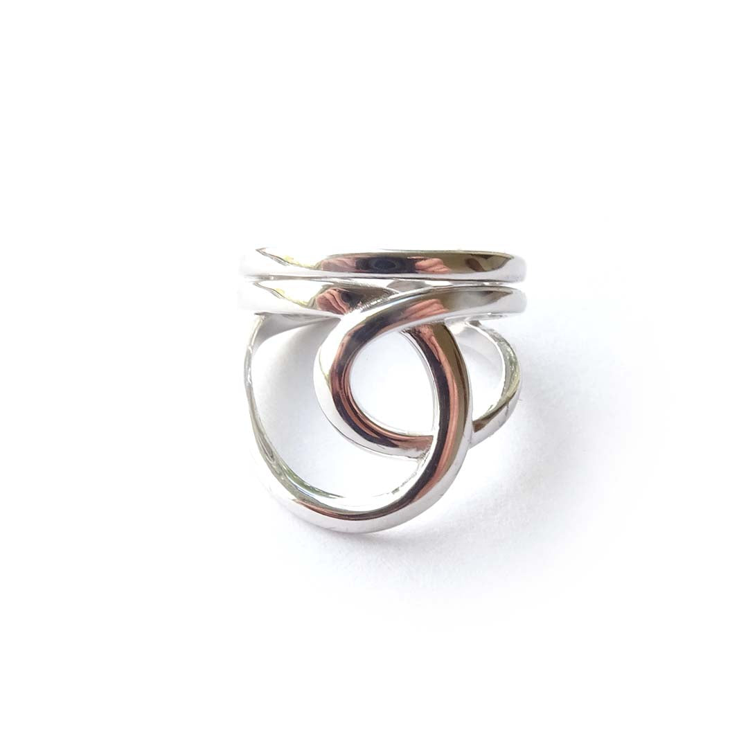 sterling silver unique adjustable ring